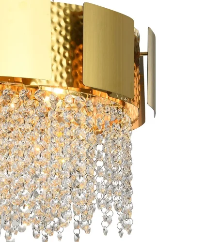 Люстра подвесная EMPIRE 76014/10C GOLD Natali Kovaltseva прозрачная золотая на 10 ламп, основание золотое в стиле классический  фото 2